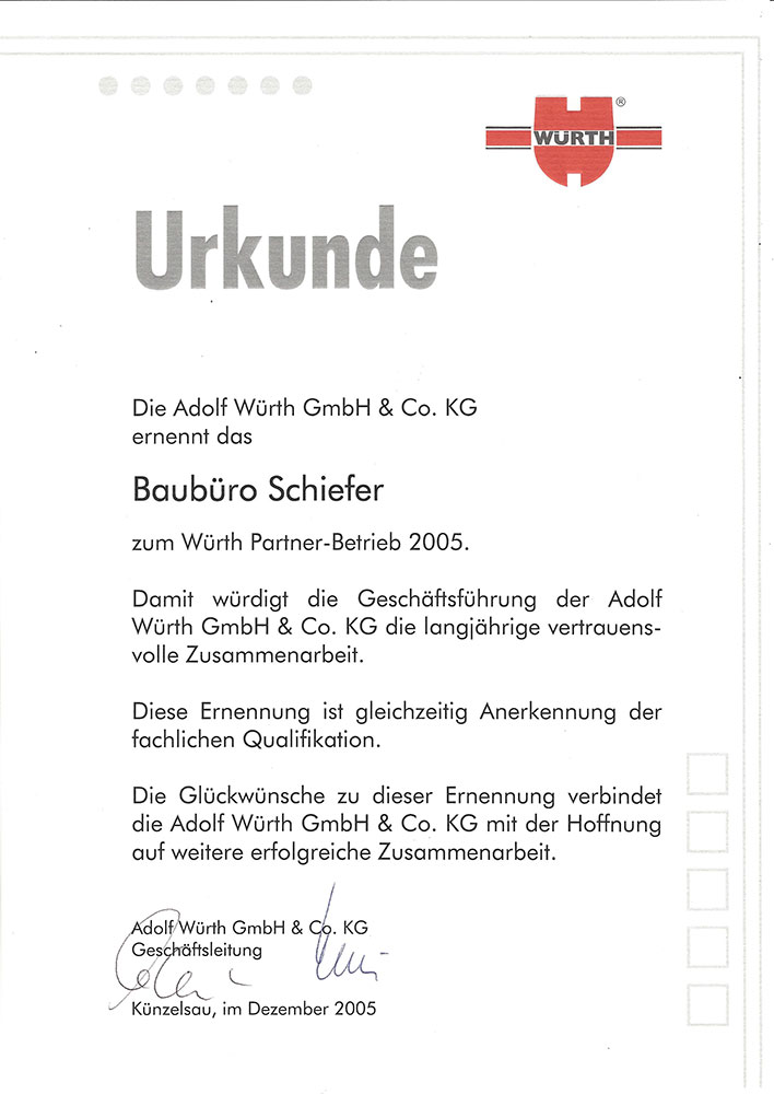 Würth Partnerbetrieb